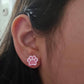 Paw Print Studs Hypoallergenic Earrings for Sensitive Ears Made with Plastic Posts