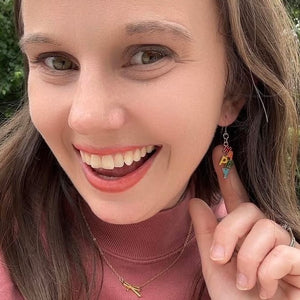 Happy Dangles Hypoallergenic Earrings for Sensitive Ears Made with Plastic Posts