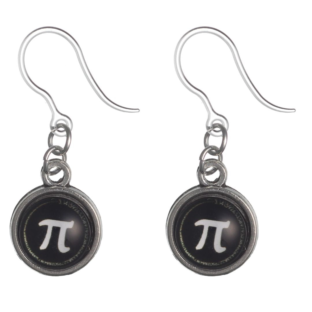 Glass Pi Earrings (Dangles)
