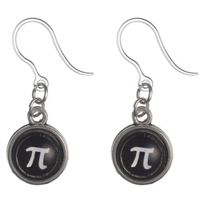Glass Pi Earrings (Dangles)
