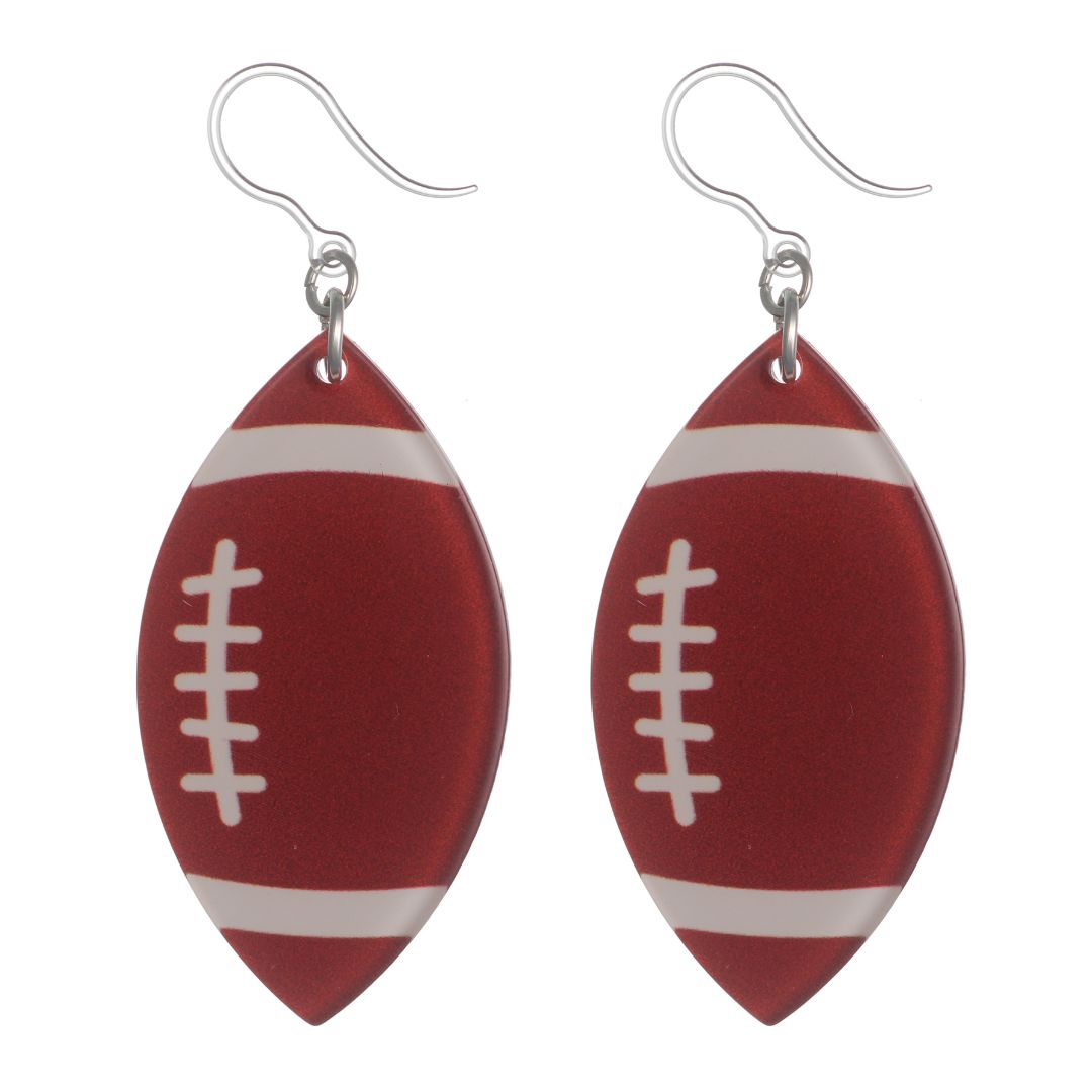 Glassy Sports Drop Earrings (Dangles) - football