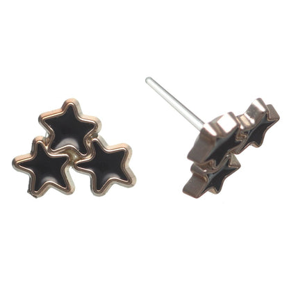 Gold Rimmed Star Cluster Studs