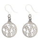Candy Cane Ornament Earrings (Dangles) - silver