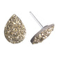 Teardrop Faux Druzy Studs Hypoallergenic Earrings for Sensitive Ears with Plastic Posts