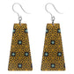 Daisy Tile Earrings (Dangles) - yellow