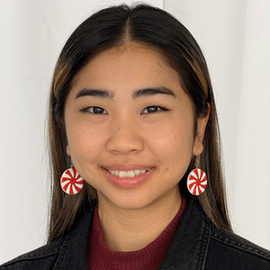 Exaggerated Peppermint Candy Dangles