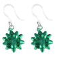 Festive Bow Earrings (Dangles) - green