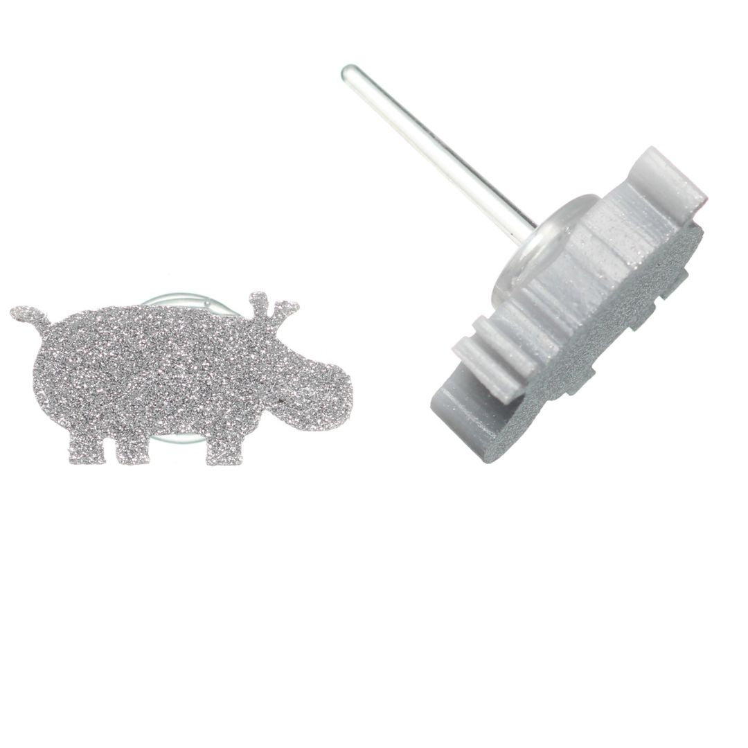 Hippo Studs Hypoallergenic Earrings for Sensitive Ears Made with Plastic Posts