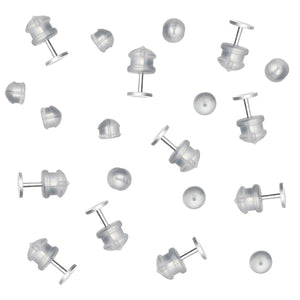Hypoallergenic Clear Plastic Post Earrings (Blanks)