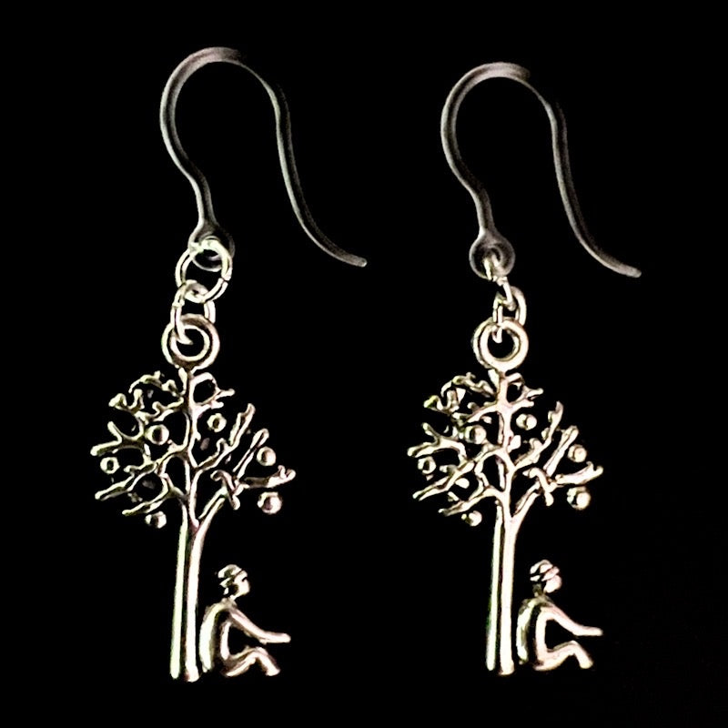 Quill Pen & Ink Bottle Dangles Hypoallergenic Earrings for Sensitive Ears Made with Plastic Posts