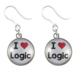 I Love Logic Earrings (Dangles) - logic