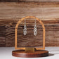 Infinity Loops Dangles Hypoallergenic Earrings for Sensitive Ears with Plastic Posts