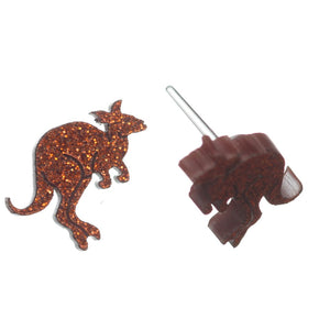 Kangaroo Studs Hypoallergenic Earrings for Sensitive Ears Made with Plastic Posts