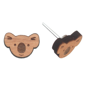Koala Studs Hypoallergenic Earrings for Sensitive Ears Made with Plastic Posts