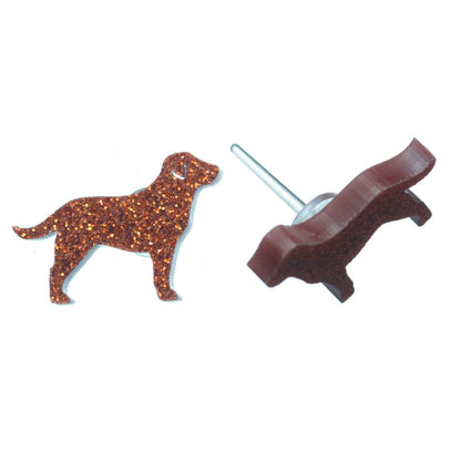 Labrador Retriever Dog Glitter Studs