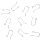 Hypoallergenic Clear Plastic Hook Earrings (Blanks)