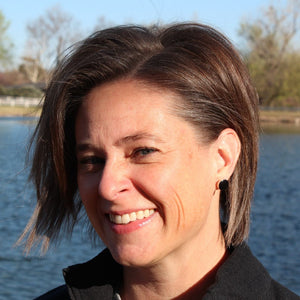 Gold Rimmed Paint Drop Studs