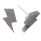 Lightning Studs Hypoallergenic Earrings for Sensitive Ears Made with Plastic Posts