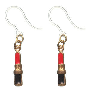 Lipstick Dangles Hypoallergenic Earrings for Sensitive Ears Made with Plastic Posts