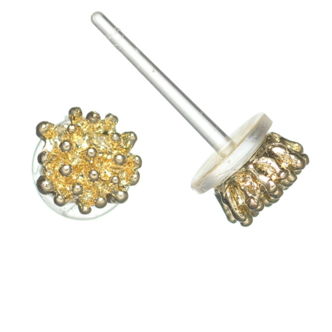 Metallic Minimalist Earrings (Studs) - gold