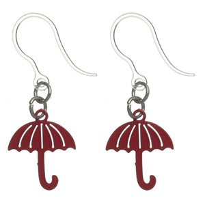 Umbrella Earrings (Dangles) - red