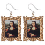 Da Vinci Mona Lisa Framed Art Earrings (Dangles)