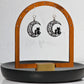 Moon Cats Dangles Hypoallergenic Earrings for Sensitive Ears with Plastic Posts