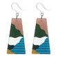 Retro Canyon Earrings (Dangles) - blue