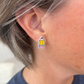 No. 2 Pencil Studs Hypoallergenic Earrings for Sensitive Ears with Plastic Posts