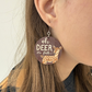 Oh Deer It's Fall Dangles Hypoallergenic Earrings for Sensitive Ears with Plastic Posts