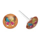 Ornate Butterfly Studs Hypoallergenic Earrings for Sensitive Ears Made with Plastic Posts