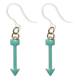 Painted Charm Dangles Hypoallergenic Earrings for Sensitive Ears Made with Plastic Posts