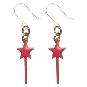 Painted Charm Dangles Hypoallergenic Earrings for Sensitive Ears Made with Plastic Posts