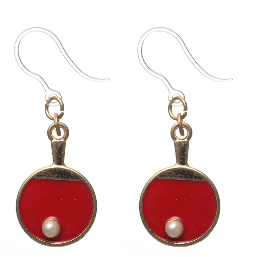 Ping Pong Dangles Hypoallergenic Earrings for Sensitive Ears Made with Plastic Posts