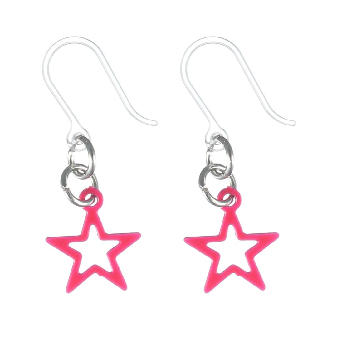 Petite Star Dangles Hypoallergenic Earrings for Sensitive Ears Made with Plastic Posts