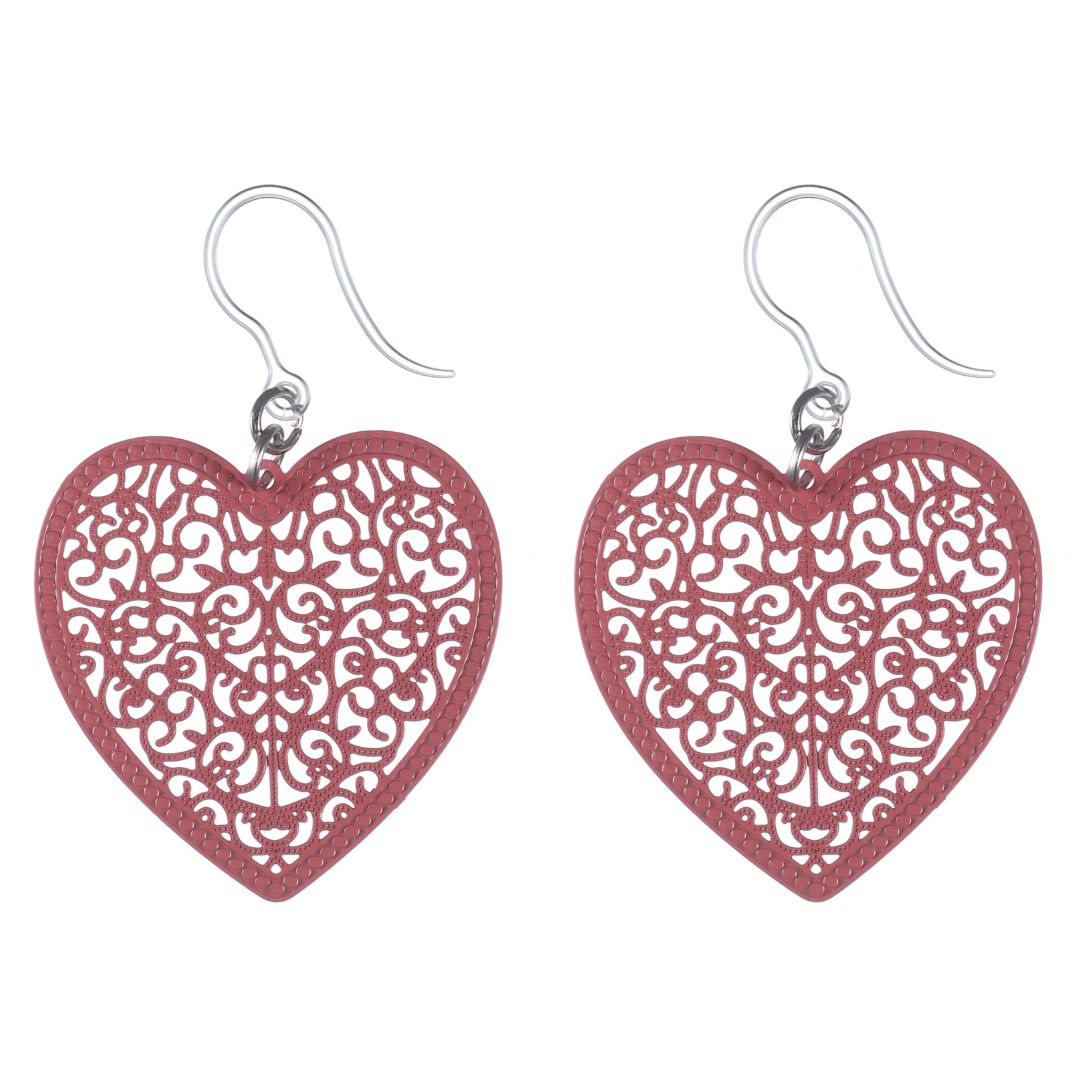 Heart & Craft Dangles Hypoallergenic Earrings for Sensitive Ears Made with Plastic Posts