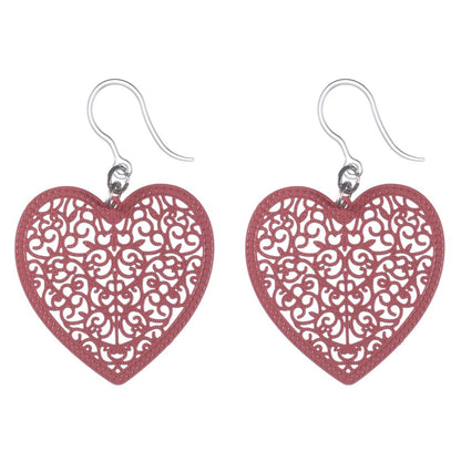 Heart & Craft Dangles Hypoallergenic Earrings for Sensitive Ears Made with Plastic Posts