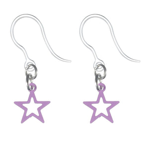 Petite Star Dangles Hypoallergenic Earrings for Sensitive Ears Made with Plastic Posts