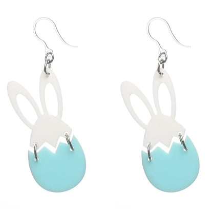Rabbit Egg Dangles Hypoallergenic Earrings for Sensitive Ears Made with Plastic Posts