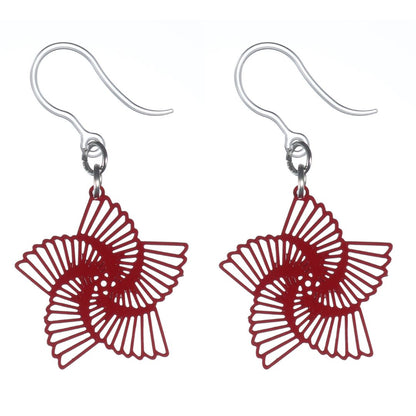 Star Dancer Dangles Hypoallergenic Earrings for Sensitive Ears Made with Plastic Posts