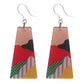 Retro Canyon Earrings (Dangles) - red