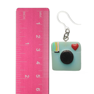 Retro Camera Dangles Hypoallergenic Earrings for Sensitive Ears Made with Plastic Posts