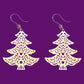 Large Christmas Tree Dangles Hypoallergenic Earrings for Sensitive Ears Made with Plastic Posts