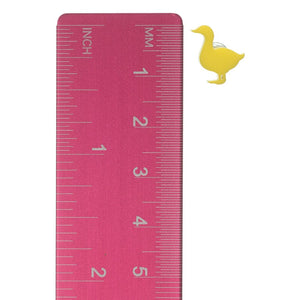 Standing Duck Studs Hypoallergenic Earrings for Sensitive Ears Made with Plastic Posts