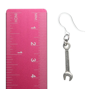 Wrench Dangles Hypoallergenic Earrings for Sensitive Ears Made with Plastic Posts