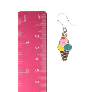 Triple Scoop Dangles Hypoallergenic Earrings for Sensitive Ears Made with Plastic Posts