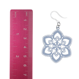 Spring Snowflake Dangles Hypoallergenic Earrings for Sensitive Ears Made with Plastic Posts