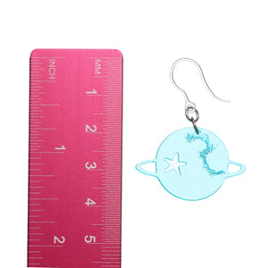Translucent Space Dangles Hypoallergenic Earrings for Sensitive Ears Made with Plastic Posts