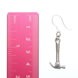 Hammer Dangles Hypoallergenic Earrings for Sensitive Ears Made with Plastic Posts