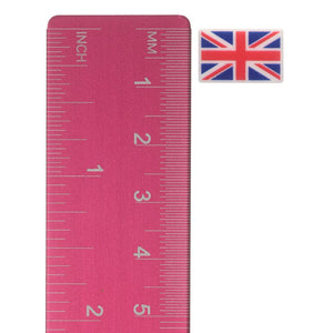 United Kingdom Flag Studs Hypoallergenic Earrings for Sensitive Ears Made with Plastic Posts